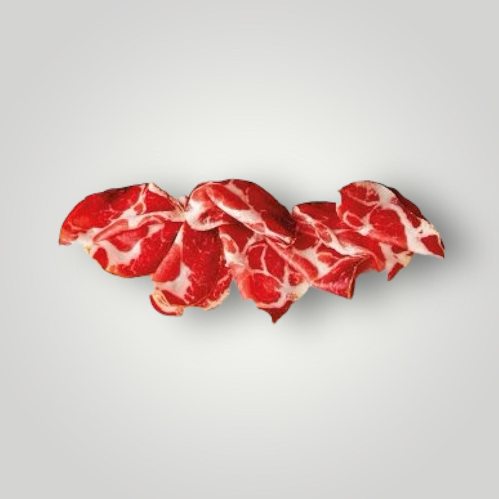 Freshly Sliced Capocollo Piccante | Cilli Spiced Dry-cured Pork Collar Joint | Subissati | 500g