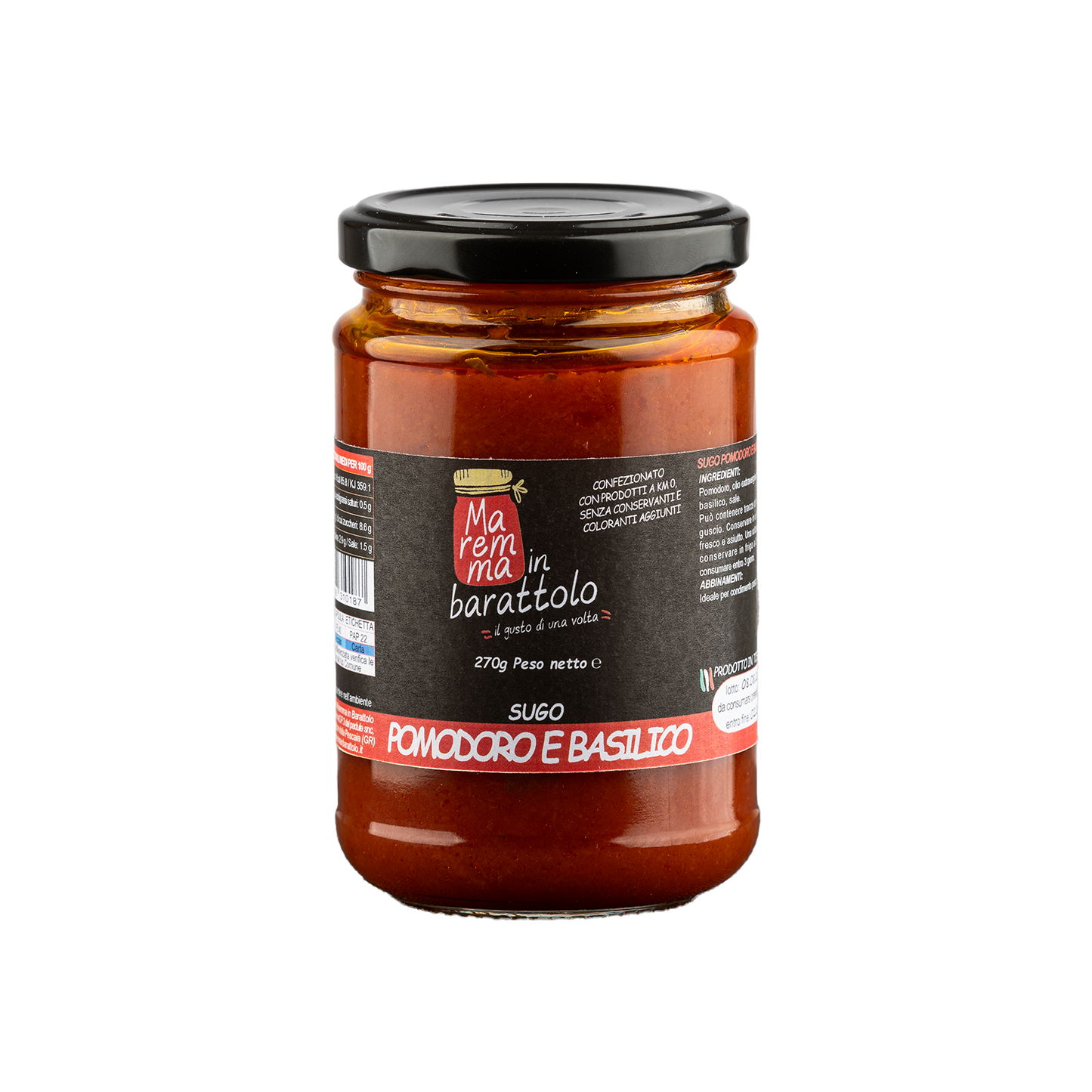 Sugo al Pomodoro e Basilico | Tomato and Basil Sauce | 270g