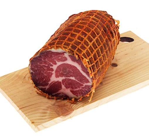 Freshly Sliced Italian Coppa di Parma IGP | Dry-cured Pork Collar Joint | Boschi | 500g