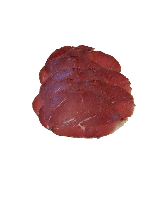 Freshly Sliced Bresaola Halal | Dry-cured 100% Beef | 20 Ways | 500g