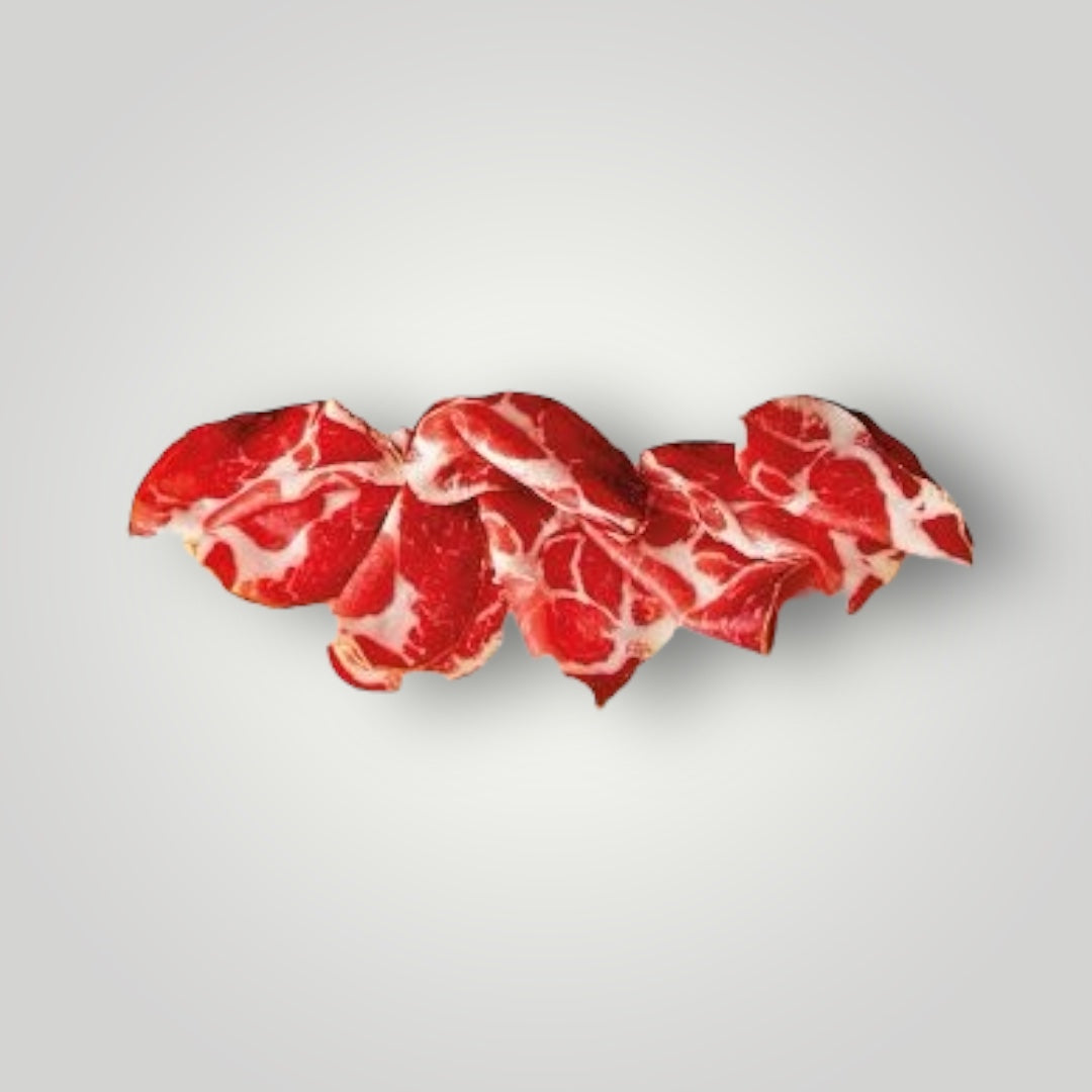Freshly Sliced Capocollo Piccante | Cilli Spiced Dry-cured Pork Collar Joint | Subissati | 500g