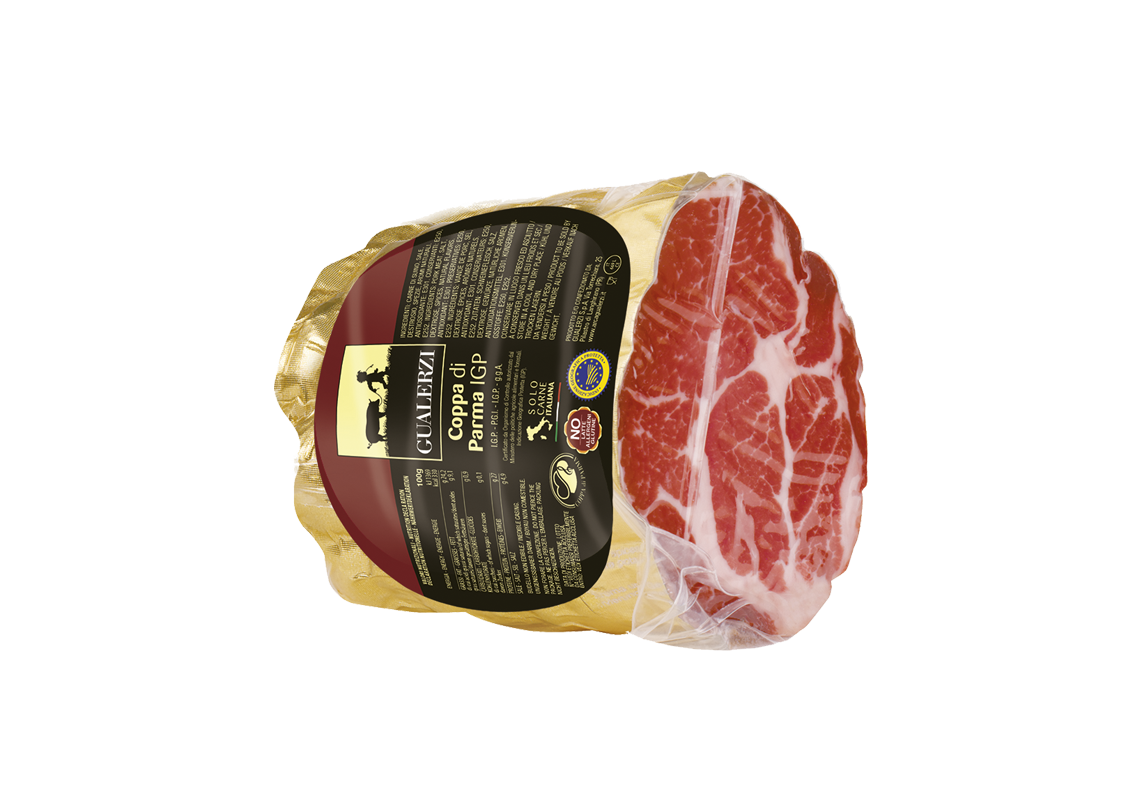 Italian Coppa di Parma | Dry-cured Pork Collar Joint | Gualerzi | +/- 1.1Kg