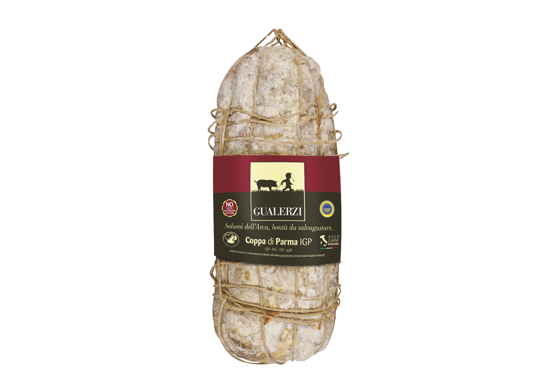 Italian Coppa di Parma | Dry-cured Pork Collar Joint | Gualerzi | +/- 1.1Kg