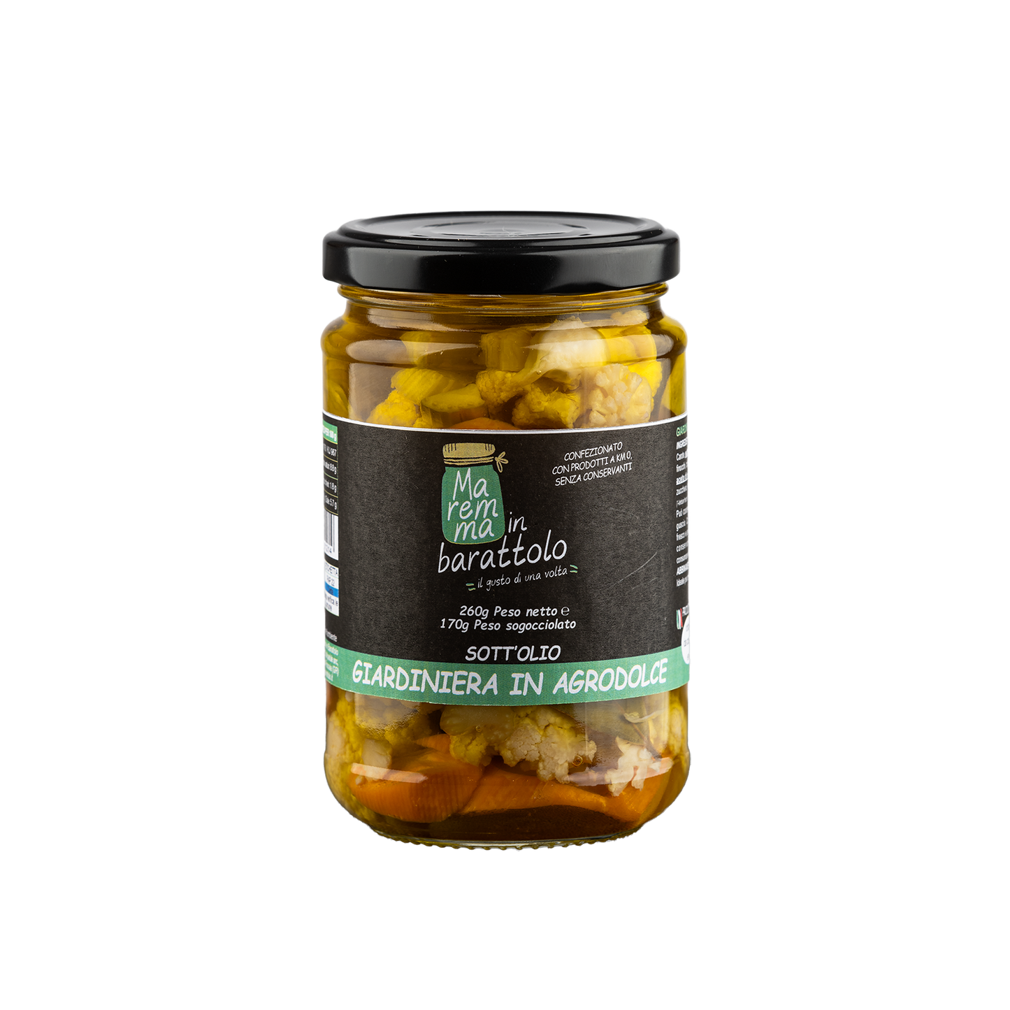 Giardiniera in Agrodolce sott'olio 260g