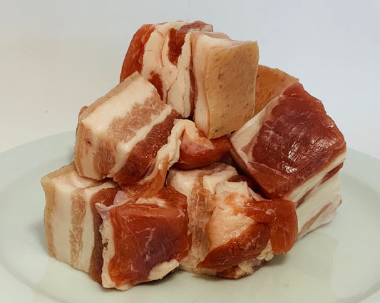 Diced Subissati Pancetta Tesa | Dry-cured Flat Pork Belly |+/- 300g