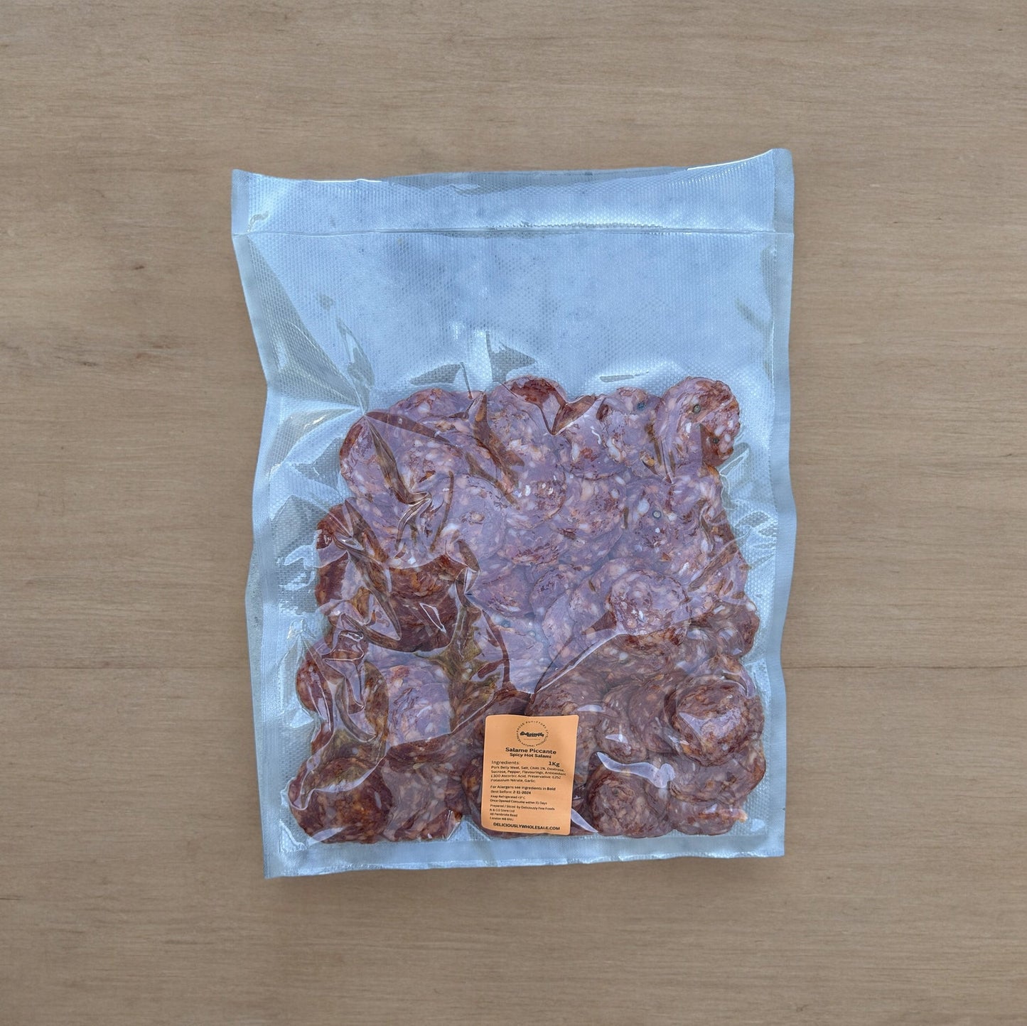 Freshly Sliced Spicy Salami | Salame Piccante | Subissati | 1Kg