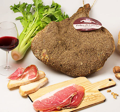 Prosciutto Toscano Intero Disossato | Boneless Dry-cured Nostrale Ham | Subissati | +/- 7/8 Kg